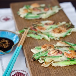 Green Onion Pancakes, and the story of a blue frog