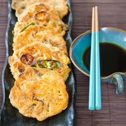 Savory Mung Bean Pancakes (Bindaetteok)