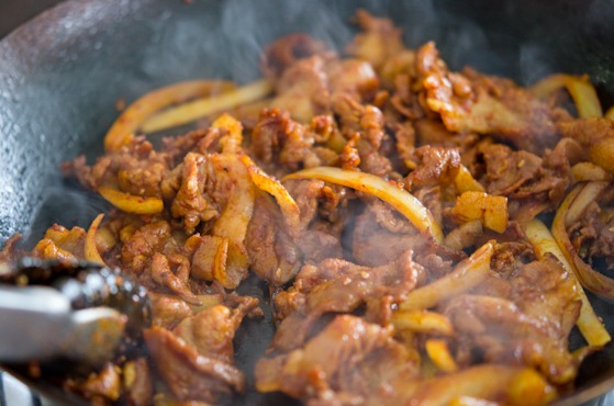 spicy Korean pork