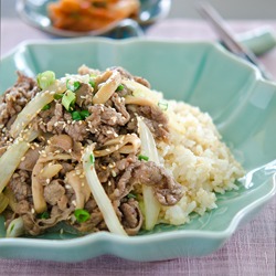 Korean Beef Rice Bowl, the quick version