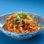 Bean sprout kimchi in a bowl.