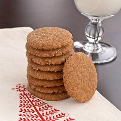 Gingersnap cookies for Christmas