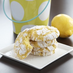 lemon-coconut-crackle cookies