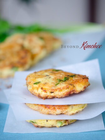 These Pakistani potato cakes are flavored with cumin seeds, cilantro and chili flakes.