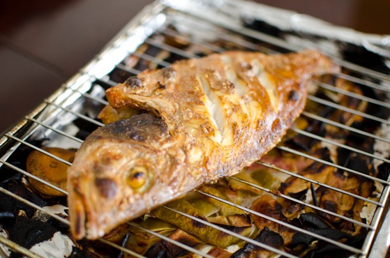 Red snapper is perfectly broiled