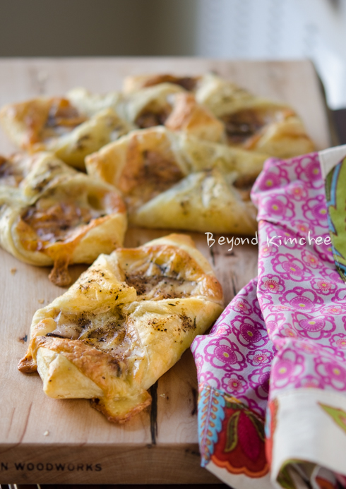 Ham and cheese pastry puffs are great savory breakfast