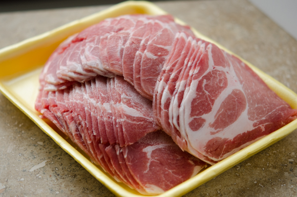 Think pork butt slices are used in Korean pork bulgogi.