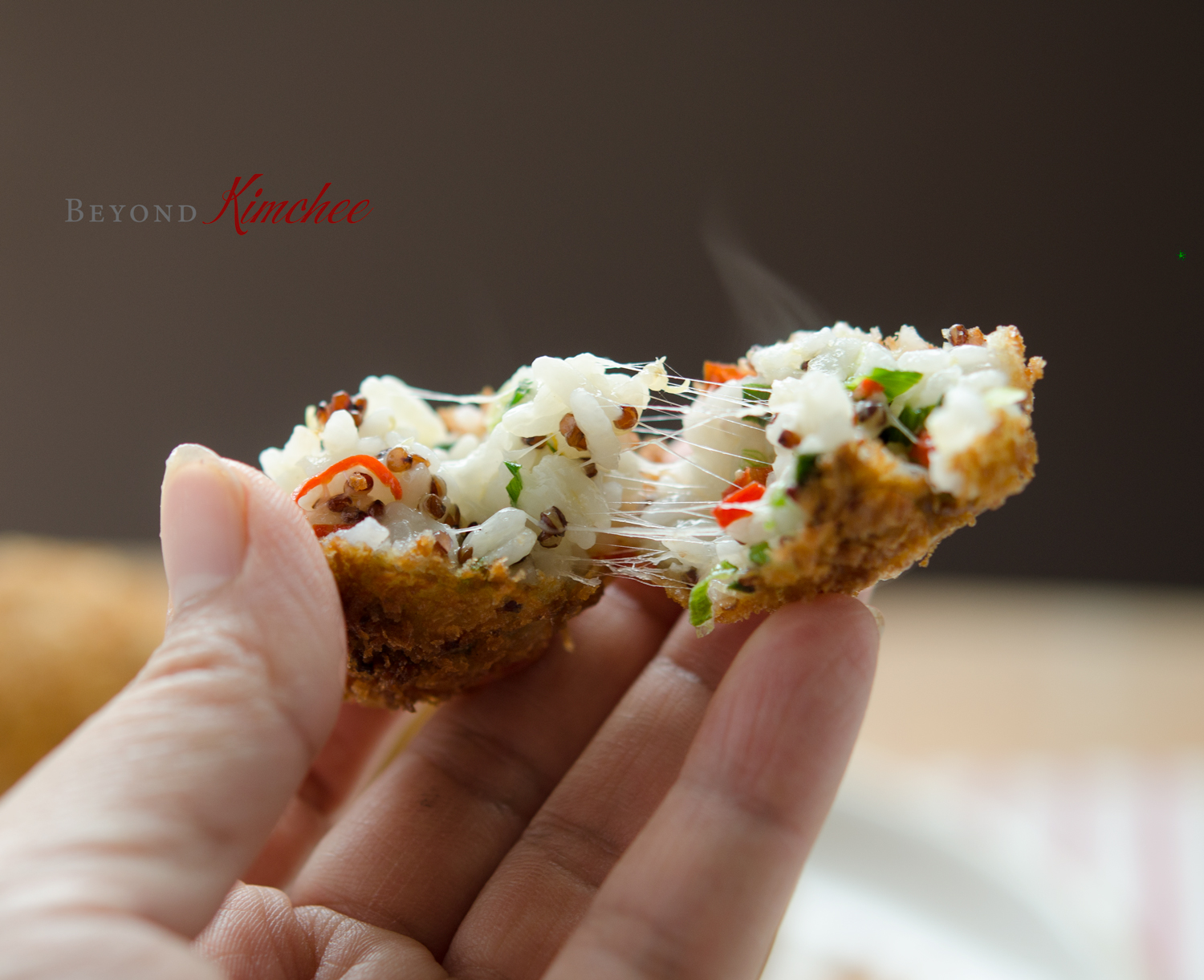 Cheesy Quinoa Rice Balls Beyond Kimchee