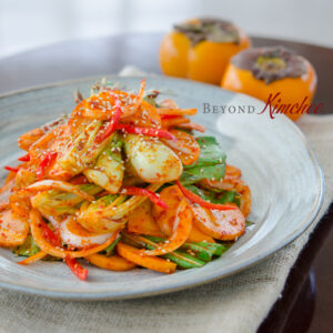 Bok Choy Persimmon Kimchi Salad