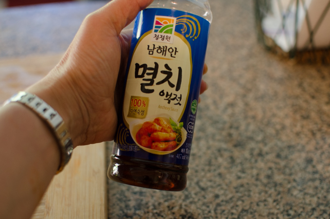 Korean anchovy sauce.