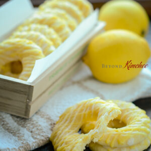 Lemon jumble cookies with soft texture.
