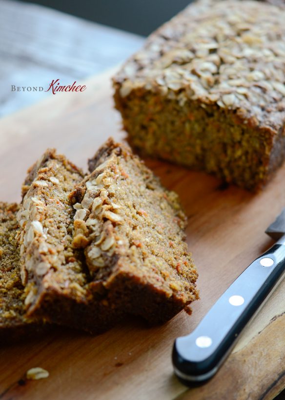 Wholesome Carrot Oat Bread Recipe Beyond Kimchee
