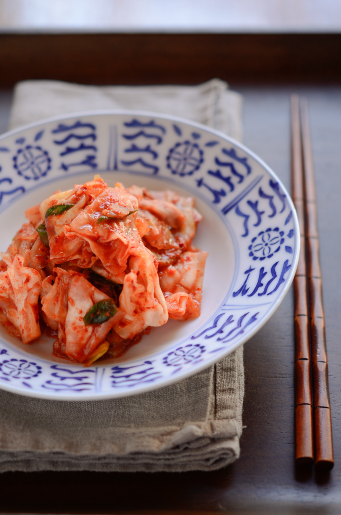 Green Cabbage Kimchi is one of quick kimchi to make and easy for beginner.