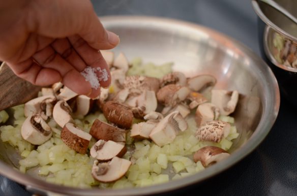 Pumpkin Mushroom Risotto with Bone Marrow Soup | Beyond Kimchee