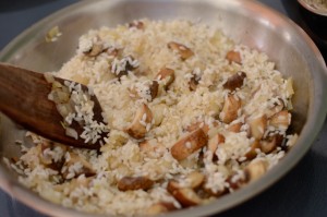 Pumpkin Mushroom Risotto with Bone Marrow Soup | Beyond Kimchee