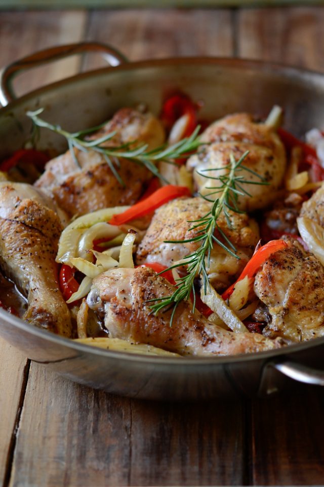 Roasted Chicken with Fennel, Pepper, and Onion Beyond Kimchee