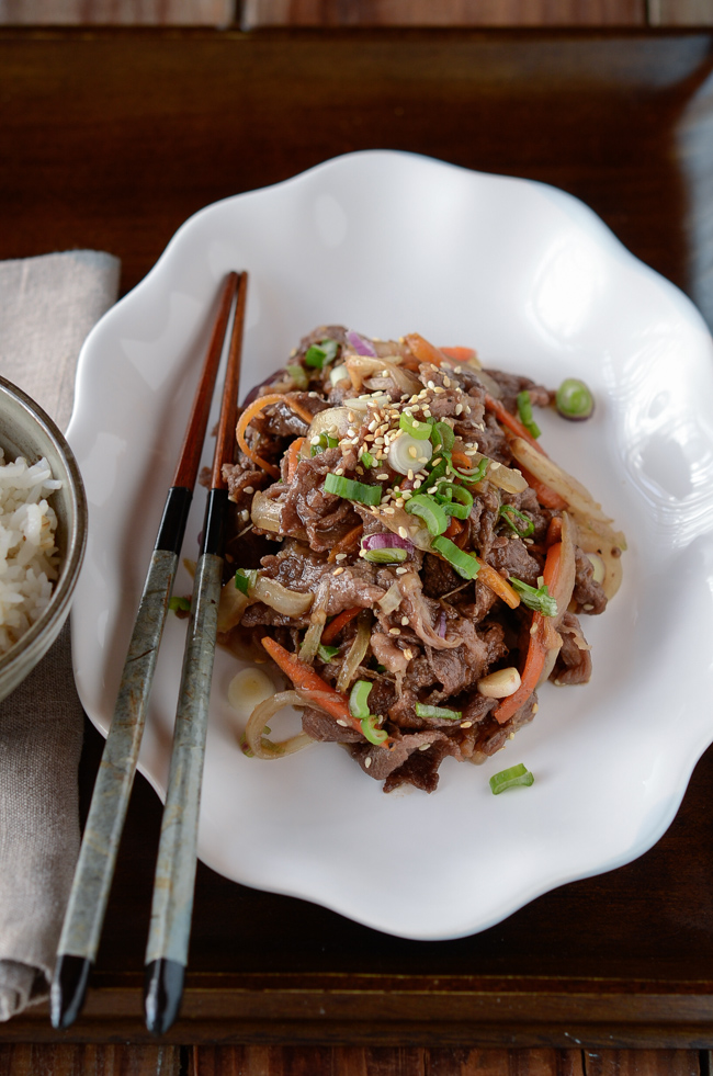 Banana Bulgogi, Korean Beef with Banana