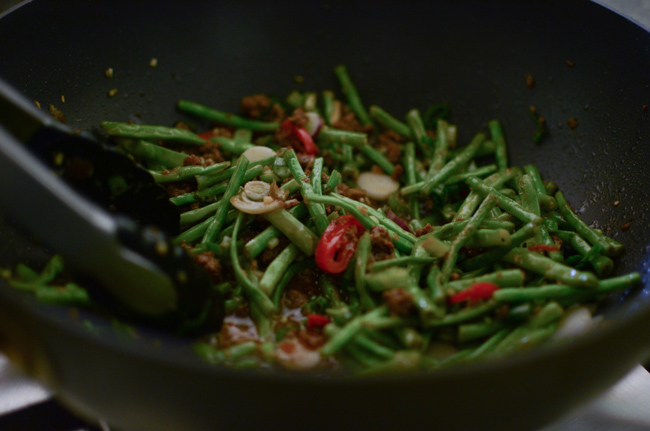 Snake Beans with Beef Sauce-5