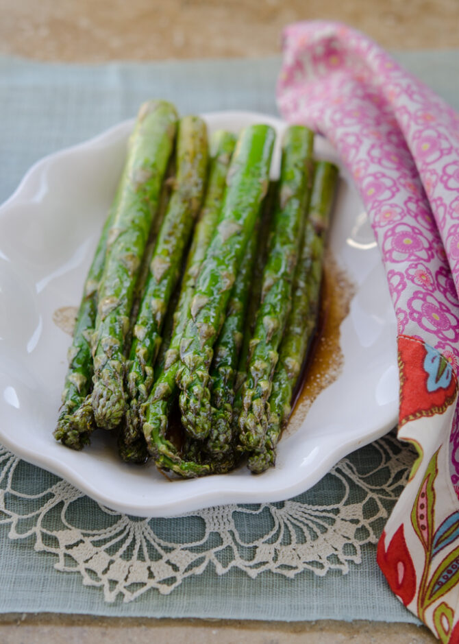 Roasted Asparagus with Brown Butter Balsamic Sauce Beyond Kimchee