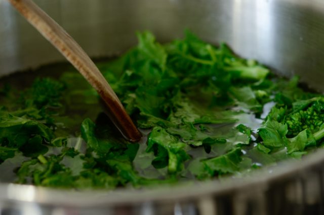 Broccoli Rabe Salad with Soybean Paste | Beyond Kimchee