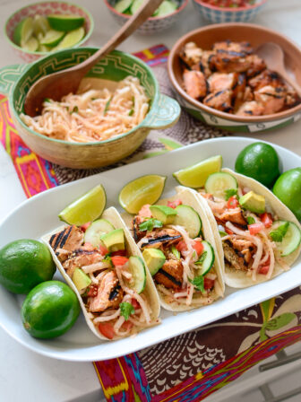 Korean Salmon Taco
