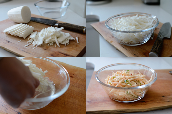 Korean radish salad