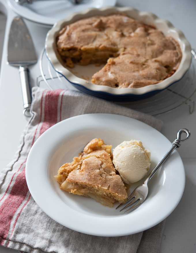 Easy Crustless Apple Pie Recipe (Swedish Apple Pie) - Beyond Kimchee