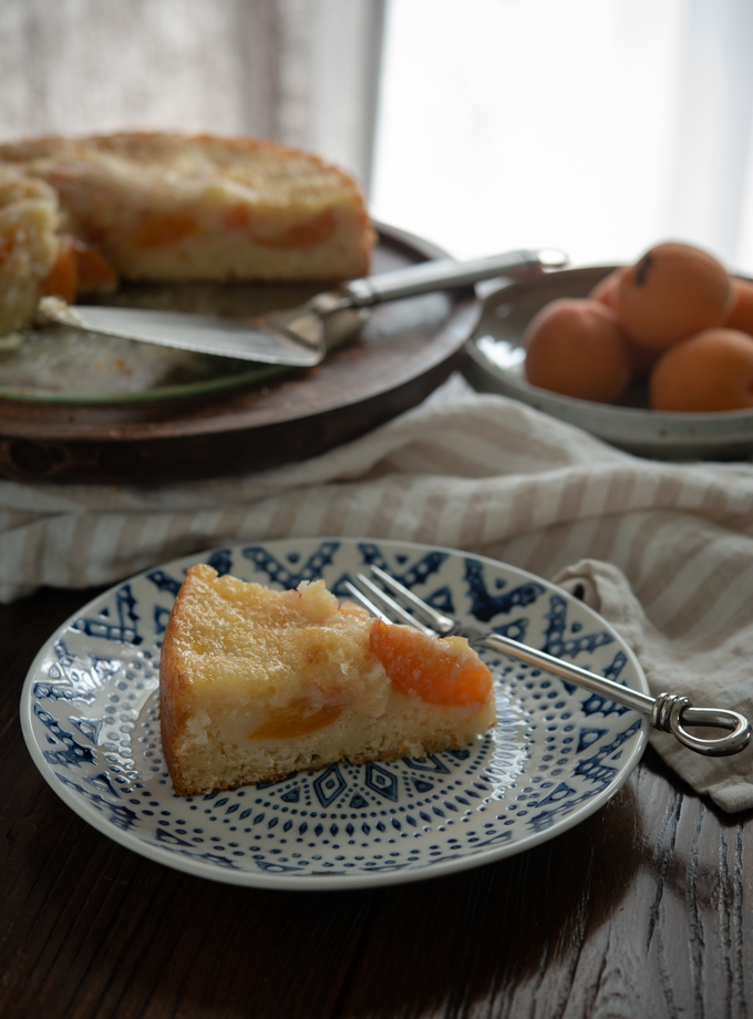 Italian Apricot Cake Recipe with fresh Apricots - Recipes from Italy