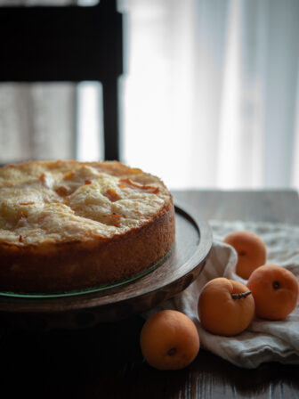 Apricot Kuchen is a German apricot cake made with fresh apricots