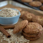 Oatmeal snickerdoodles cookies are buttery with a good amount of cinnamon sugar coating.