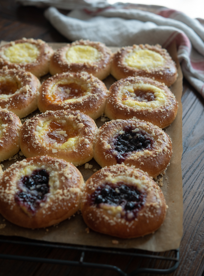 These freshly baked homemade Kolaches make a great breakfast treat.