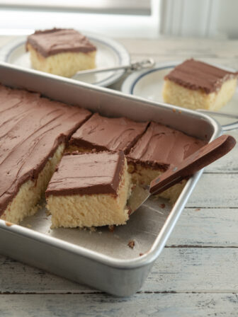This yellow cake is also known as 1-2-3-4 cake