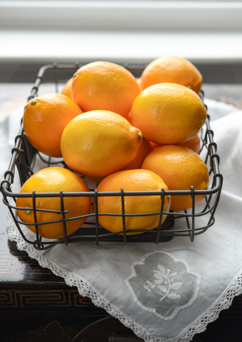 Meyer lemons have a smoother skin and intense flavor that are different than most other lemons