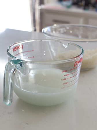 Rice water (Rice starch water) is often used in Korean soups and stews.