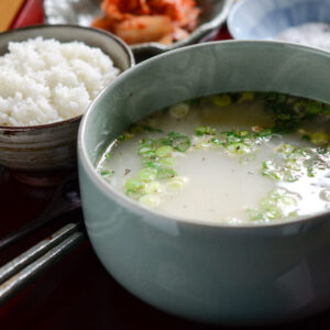 Korean ox tail bone marrow soup