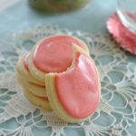 Soft Sugar Cookies with Fresh Strawberry Icing