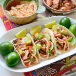 Korean salmon taco