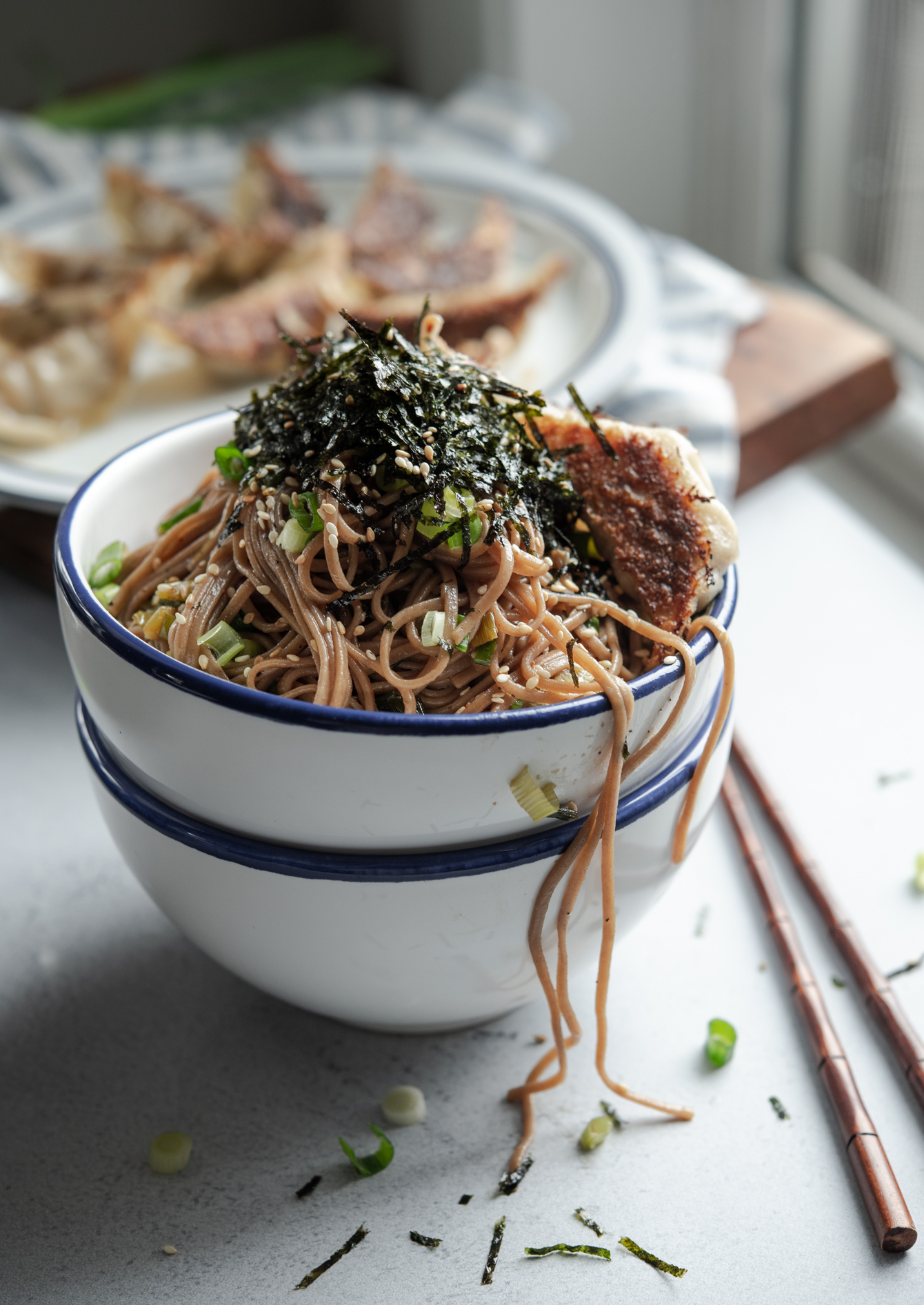 Creamy Spicy Sesame Soba - CJ Eats Recipes