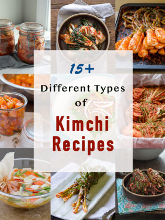 A collection of authentic Korean kimchi recipes with a different variety.