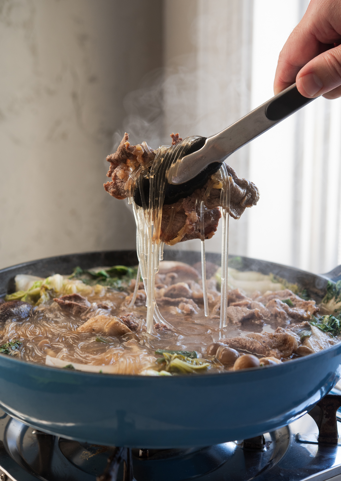 Korean Beef Bulgogi Hot Pot (Bulgogi Jeongol) | Beyond Kimchee