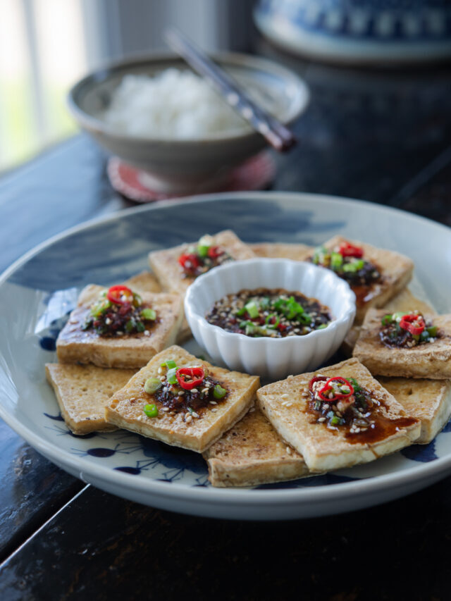 Crispy Korean Pan-Fried Tofu (Dubu Buchim)