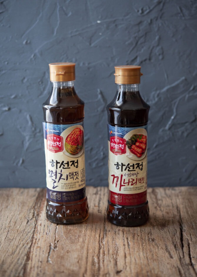 Two types of Korean fish sauces are staple of Korean kimchi making