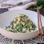 Watercress Tofu Salad is a greaat Korean vegan side dish