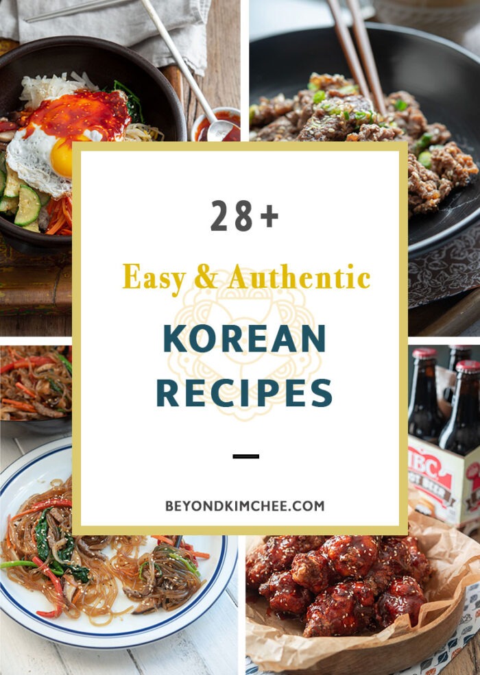 28 best Korean recipes are collected as a rounup.
