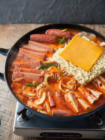 Korean army stew (Budae Jjigae)