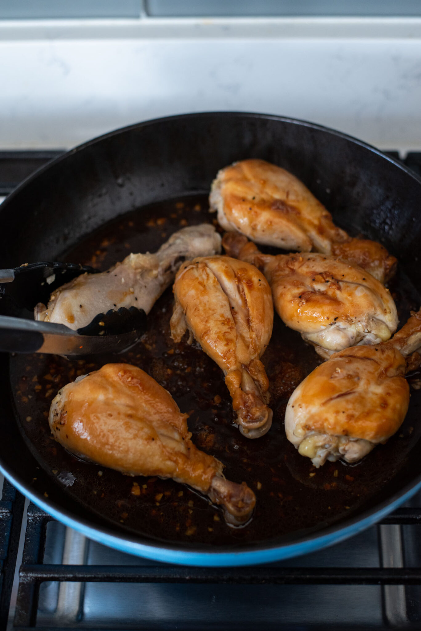 Skillet Teriyaki Chicken Drumsticks (Easy 25 Minute Recipe)