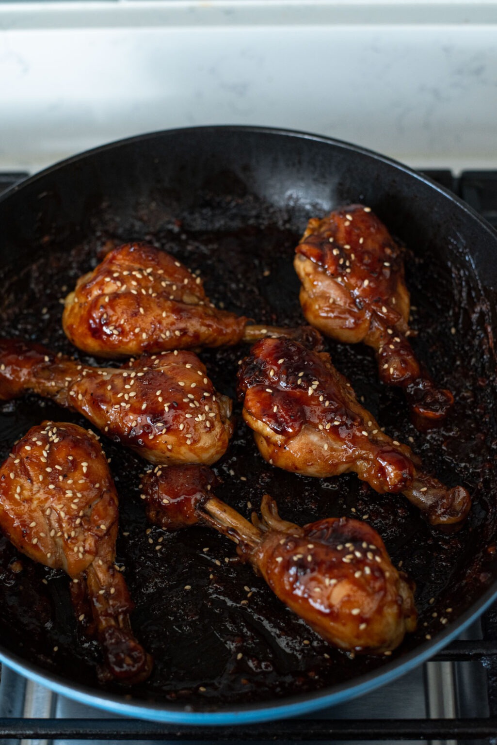Skillet Teriyaki Chicken Drumsticks (Easy 25 Minute Recipe)