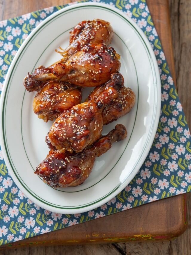 No Bake Teriyaki Chicken Drumsticks