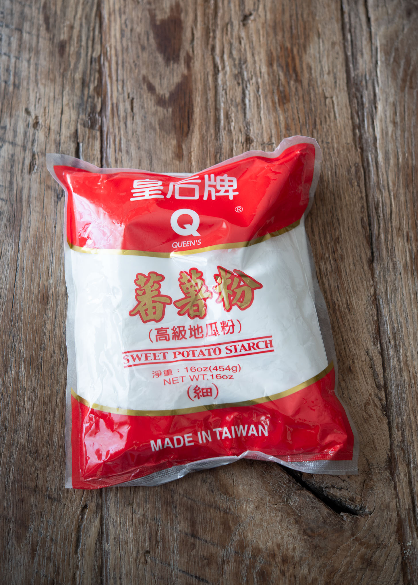 Sweet potato flour for making Taiwanese fried chicken.
