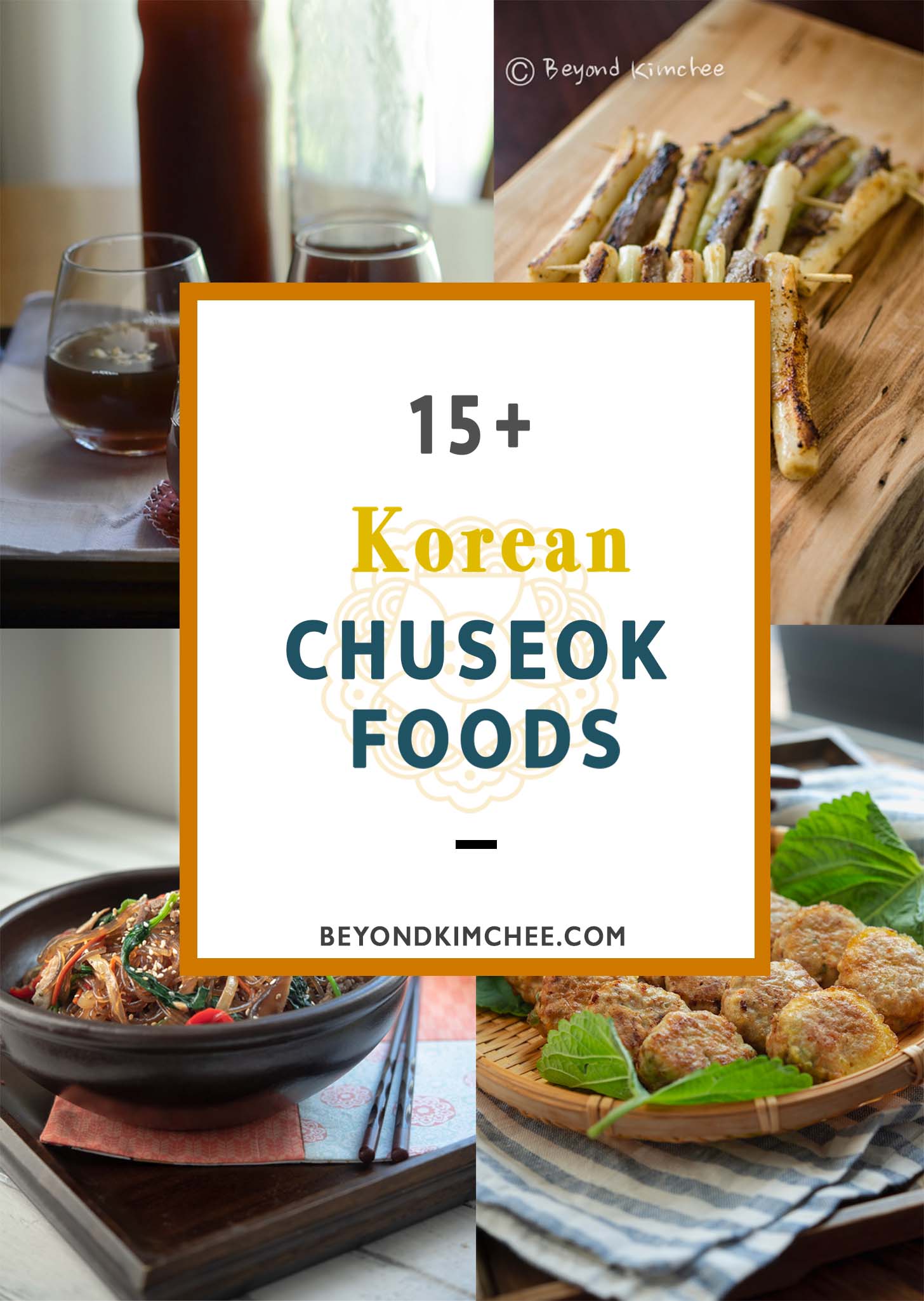 A collection of Korean chuseok foods roundup